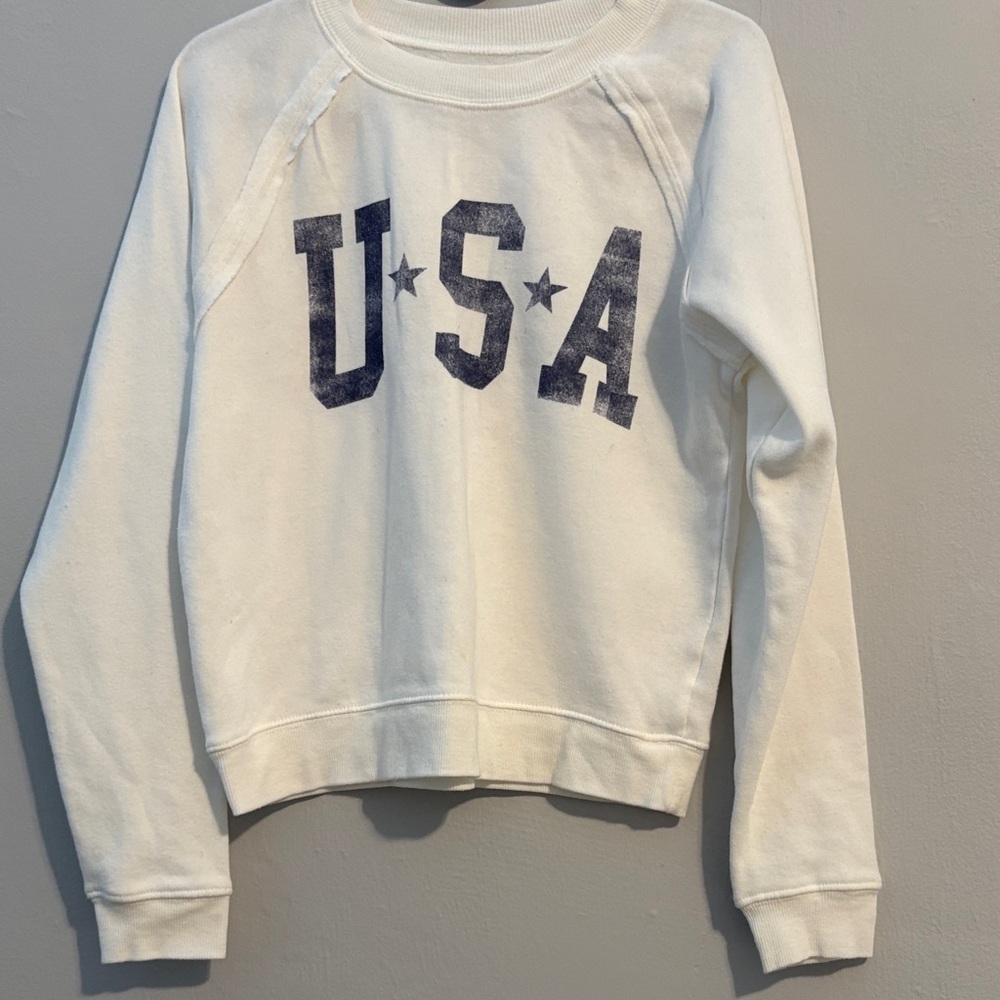 Grayson Threads White USA Graphic Sweatshirt